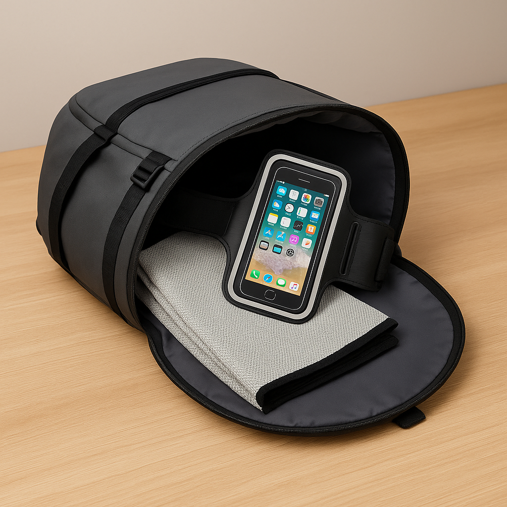 Kit ActivePro - Toalla, brazalete y maleta deportiva