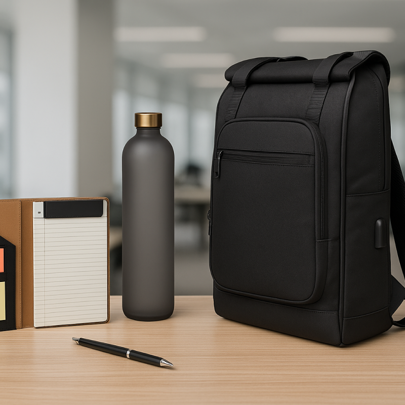 Kit Executive One con carpeta organizadora y mochila ejecutiva