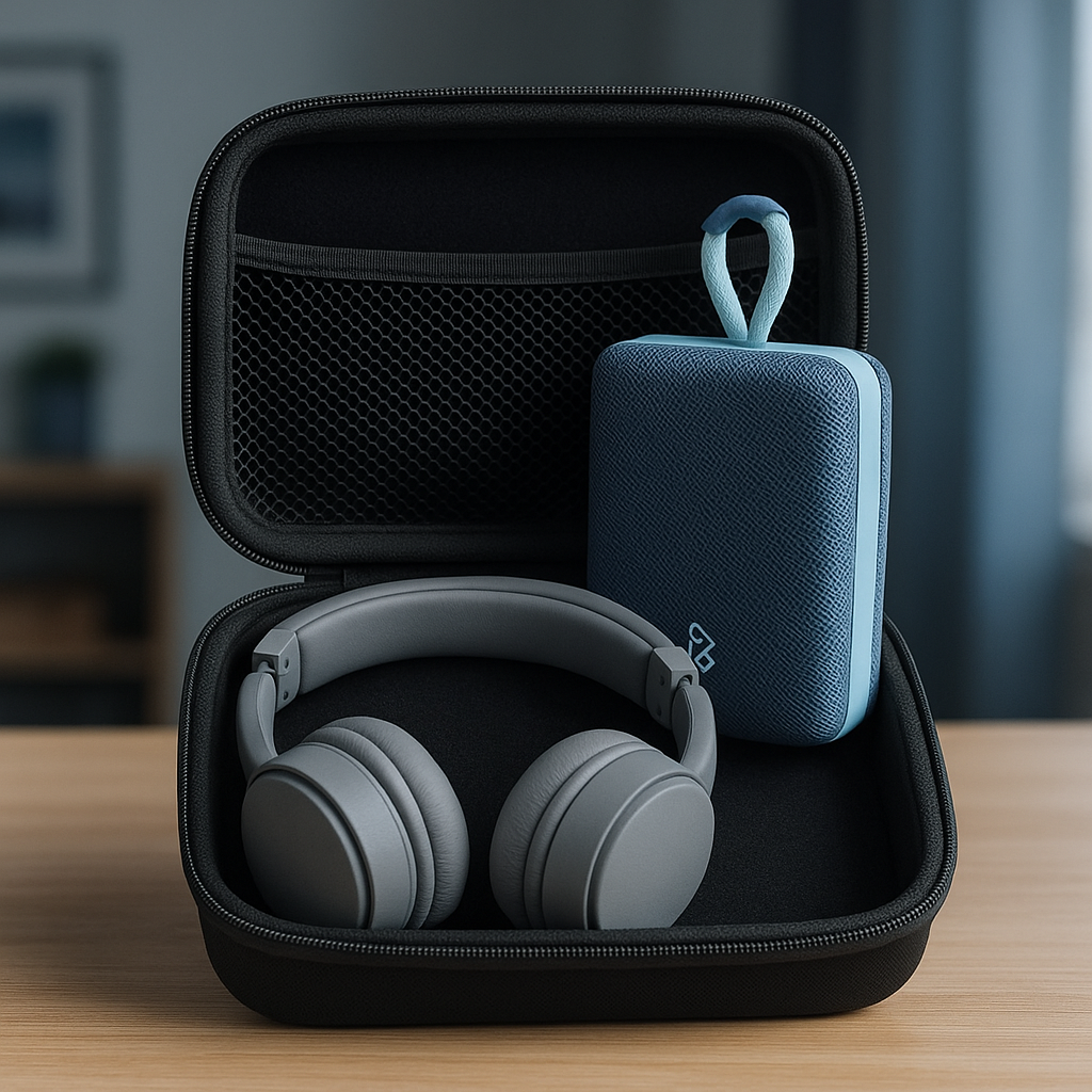 Kit SoundForce - Bocina, audífonos y maletín para amantes del sonido